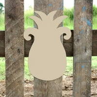 18 Drveni oblik ananasa, nedovršeni drveni zanat, izgradnja-križ