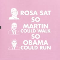 Divlji Bobby Rosa Sat Martin hodao je Obama RAN Crni Pride Men Graphic Tee, svijetlo ružičasta, 5x-velika