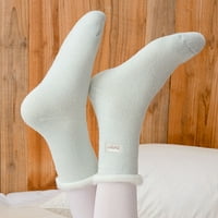 Levmjia Kompresijske čarape za žene Clearence Comfort Fit Unise Modni čvrsti zadebljanje Srednje cijevi Sokline Snežne čarape Čarape