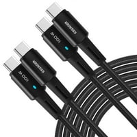 Urban USB C do USB C kabel 3,3ft 100W, USB 2. TIP C TRACK GORIVA Brzi naboj za Motorola G Pure, iPad