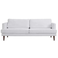Modway Agil Tapacirana tkanina Savremena moderna kauč na razvlačenje i salon naglasak na bijelom