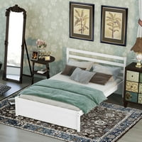 Potpuni okvir platforme, moderan drveni krevet s uzglavljem, jaka nosač slat, teški okvir za krevet