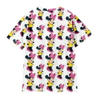 Mickey & Friends ispisani kratki majica za posadu Majica i mladi, šareni Mickey Mouse Ležerne prilike ljetne majice