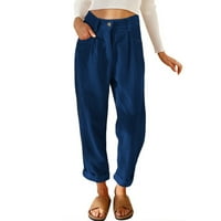 Gubotare ženske hlače Trendi ženske ležerne fenjerske haremske hlače labave fit stil flama pantalone