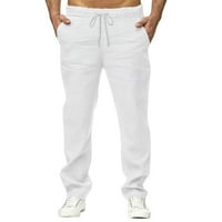 GUBOTARE MENS Workout Hlače hlače Panty pamučni pamuk pune dužine džep za nacrtač hlača hlače hlače