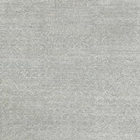 Ahgly Company Indoreni pravokutnik Sredinog stoljeća Moderna platinasto srebrno sivo prostirke čvrstog