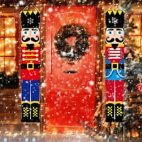 Nutcracker Božićni ukrasi - Životna veličina NOTING LOLCHER LICT - Božićni viseći ukras Baner znak Vanjski