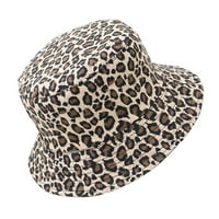 Ljetni unise sunhat leopard uzorak ribar šešir pamuk kašike šešimoni sklopi penjanje šešir ulice ples