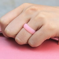 Rutiya Par prsten svestrani fleksibilni glatki ukrasni silikonski flash prah Ženska prstena