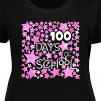 Inktastični dani školske zvijezde u majici Pink Women plus veličine