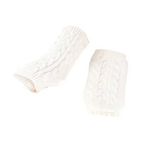 Ženske zime tople rukavice bez prstiju Knokičari Thumlet pleteni zglobovi mittens
