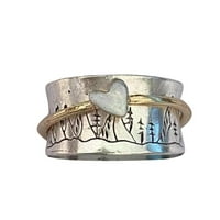 Prstenovi za žene Personalizirani prsten Inspiracija prstena morskih nakita Prstenje planinskih prstena