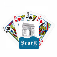 Arc de Triomph u Parizu Francuska Score Poker igračka karta Inde
