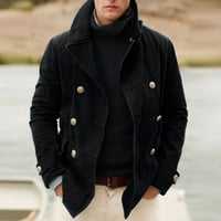 Advicinske jakne za muškarce šal kaput muški čvrsti boja otvoreni jakni casual kaput zimski rov kaput