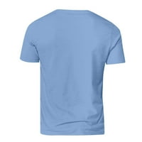 Tking modne muške majice T košulje casual majice kratkih rukava Gradijent izrez meka labavi fit grafički