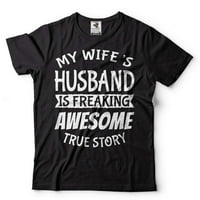Muški muž moje žene je strašan majica Funny muž košulja supruga pokloni poklon za muškarce