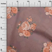 Onuone pamučne kambrične ružičaste tkanine Florase šivaće materijal za ispis tkanine sa dvorištem