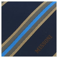 MISSONI U NAVY BLUE ZLATNOG REGIMENTAL svilene kravate za muške