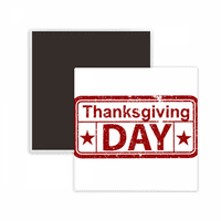 Sretan dan za Dan zahvalnosti uzorak uzorak Cracs Frižider Magnet održava memento