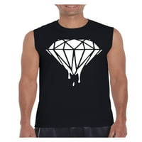 MMF - Muška grafička majica bez rukava, do muškaraca veličine 3xl - dijamant