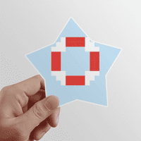 Ljetno jedro Life Pixel Star naljepnica za naljepnice za ukrašavanje vinila naljepnica