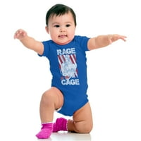 Ulica Fighter Vega Rage Cage USA Bodisuit Jumper Boys Infant Baby Brisco Marke 6m