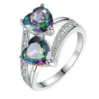 Dame Fashion Diamond Geometrijski apstraktni prsten modni kreativni prsten nakit