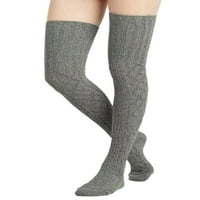 Wybzd Wight bedrine visoke vunene čarape pletene preko čarapa koljena dugačke koljena visoke čarape