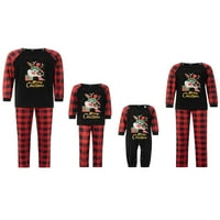 Amiliee Family Božićne pidžame za noćne odjeće za vrijeme roditelja-dijete