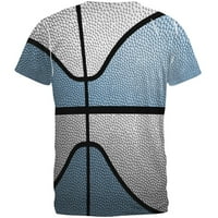 Prvenstvo Košarka svijetlo plava i bijela širom muške majice Muške X-LG