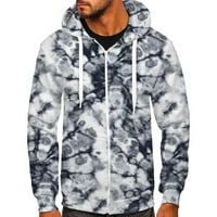Fatuov muška jakna gradijentna košulja zatvarača zatvarače muške odjeće na prodaju zimski kapuljač sivi