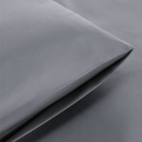 Hladni jastuk za hlađenje - siva viskoza iz bambusovog jastučnice od 2, hladne svilene jastučnice, mekani