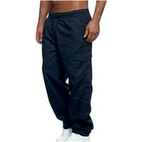 CLLIOS teretni hlače za muškarce opuštene fit multi džepove hlače radne borbene hlače casual putne teretne