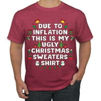 Divlji bobby, smiješna politika inflacija ružna džemper za božićne muškarce Grafički tee, vintage heather