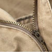 TAQQPUE muške teretne hlače na otvorenom pamučne pantalone više džepova kombinezon Ribolovne planinske