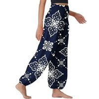 Ženske udobne boho hlače labave joge hlače hipi pidžama lounge boho pidžama hlače ženske aidentywear