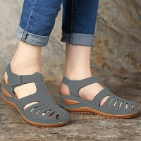 Wirdiell Woman Ljetne modne casual sandale Ležerne prilike ravne pune cipele u boji