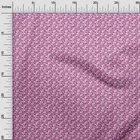 Onuone pamuk fle Fuschia ružičasta tkanina cvjetna silueta šivaće tkanina od dvorišta tiskana diiy odjeća