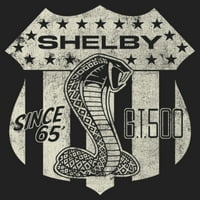 Junior's Shelby Cobra uznemirena bijela G.T. Američki logo festival mišića grafički grafički drveni