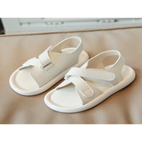 Rotosw unise Sandal ljetne casual cipele plaža ravne sandale udobne gležnjače na otvorenom lagana bijela