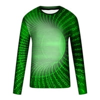 Stamzod Space-Time tunel Grafikon 3D Print Majica Majica Moda Sažetak Geometrijski uzorak Muškarci Ležerne
