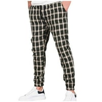Teretne pantalone za muškarce jesen i zima Nova kaidna pruga čipka u obliku jogging casual pantalona chmora