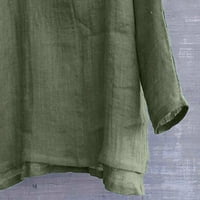 DTIDTPE Blazer jakne za muškarce, kratka prozračna udobna puna boja labava casual majica bluza muški