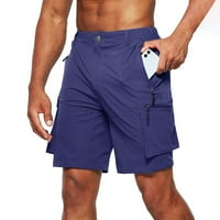Tobchonp Nove muške ljetne kratke hlače Solidana labava velika ulica s više džepa baggy casual jogging