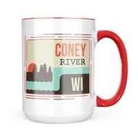 Neonblond USA Rivers Coney River - Wisconsin krila poklon za ljubitelje čaja za kavu
