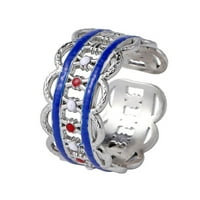 Waroomhouse Finger prsten obojen nakit za ulje na nakit retro otvor vintage prsten nakit pribor