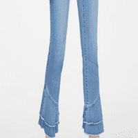 Međunarodni pojmovi Ženski dvostruki ruj rub Curvy Jeans Blue Veličina 14