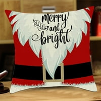 Dianhelloya božićni jastuk pokriva santa claus jastučnice za snijeg bacanja jastuci navlake veseli božićni