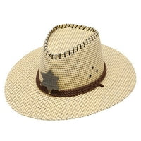 FVWitlyh hat string za odrasle unise ljetna modna pjevačka kapa za sunčanje na plaži casual kaubojski