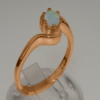 Britanci napravio 9K ružičasti zlatni prsten sa prirodnim Opal ženskim godišnjicom - Opcije veličine